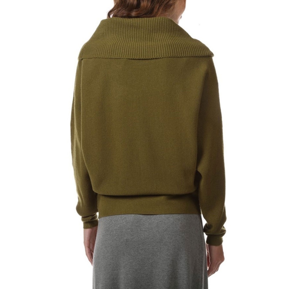 B13.09 CYRUS Plus Cowl Neck Long Doman Sleeves Olive 🫒 Green 3X - Picture 3 of 3